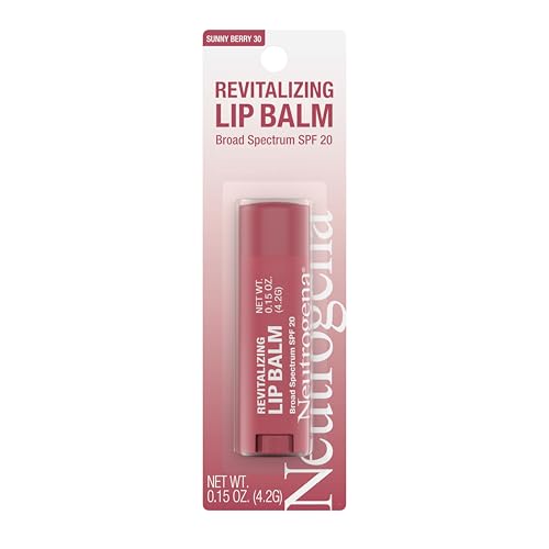 Buy now Neutrogena Revitalizing Tinted Lip Balm Broad Spectrum SPF 20 Sunscreen, Moisturizing Lip Balm with a Sheer Tint for Softer, Smoother, Healthier-Looking Lips, Sheer Sunny Berry 30, .15 oz at indiglob india