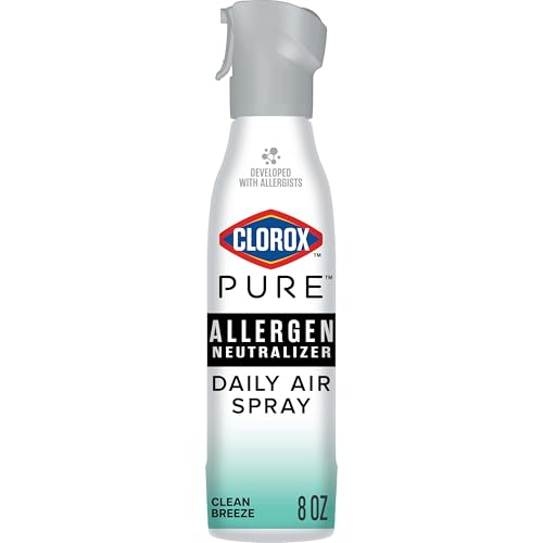 Buy now Clorox PURE Allergen Neutralizer Daily Air Spray, Clean Breeze, 8 Ounces at indiglob india