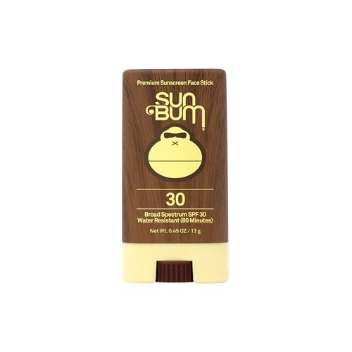 Buy now Sun Bum Original SPF 30 Face Stick Sunscreen - Water-Resistant Broad Spectrum Facial Sunscreen with Vitamin E - Hawaii 104 Act Compliant (Without Octinoxate & Oxybenzone) - Travel Friendly - 0.45 oz at indiglob india