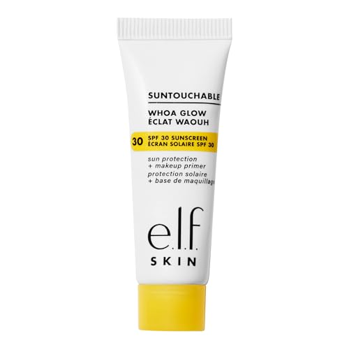 Buy now e.l.f. SKIN Suntouchable Whoa Glow SPF 30 Mini, Sunscreen & Makeup Primer For A Glowy Finish, Made With Hyaluronic Acid, Vegan & Cruelty-Free, Sunbeam at indiglob india
