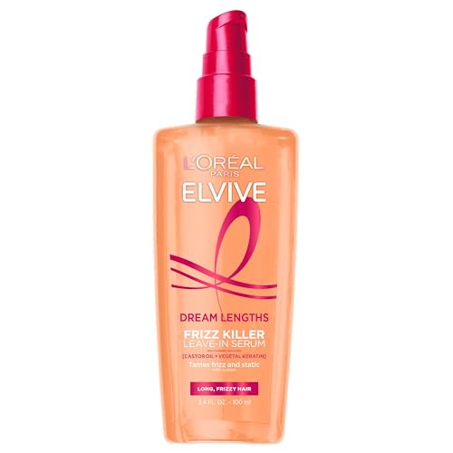 Buy now L'Oreal Paris Elvive Dream Lengths Frizz Killer Leave-In Serum, 3.4 Ounce at indiglob india