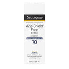 Buy now Neutrogena Age Shield Face Oil-Free Sunscreen Lotion with Broad Spectrum SPF 70, Non-Comedogenic Moisturizing Sunscreen to Help Prevent Signs of Aging, PABA-Free, 3 fl. oz (Pack of 3) at indiglob india