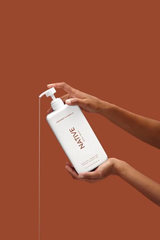 Buy now Native Body Wash | Coconut & Vanilla, Cucumber & Mint - 36 oz bottle with pump - Pack of 2 at indiglob india