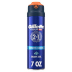 Buy now Gillette PRO Shaving Gel For Men Cools To Soothe Skin And Hydrates Facial Hair, 7oz, ProGlide Sensitive 2 in 1 Shave Gel at indiglob india