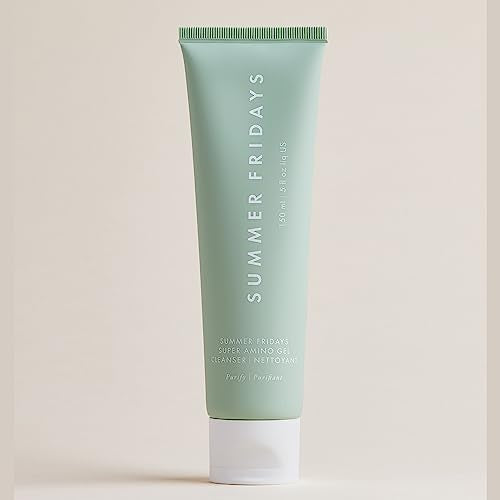 Buy now Summer Fridays Super Amino Gel Cleanser - Gentle Face Cleanser + Makeup Remover - Helps to Calm Irritation, Balance pH, Nourish Skin + Restore Moisture (5 Fl Oz) at indiglob india