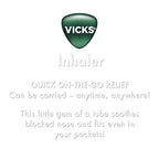 Buy now KRUM Vicks Inhaler, Portable Nasal Inhaler, Non-Medicated, Soothing Vapors to Breathe Easy, Menthol Scent, 2 Inhalers at indiglob india
