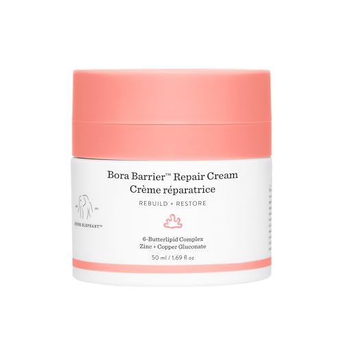 Buy now Drunk Elephant Bora Barrier Repair Cream - 50 ml/1.69 fl oz - Ultra-Rich Moisturizer - Clean Clinical Skincare - Cruelty-Free - Dermatologist-Tested - Free of Essential Oils, Silicones, and Fragrance at indiglob india