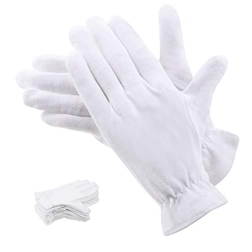 Buy now 100 Percent Cotton Gloves for Dry Hands Eczema, Selizo 10 Pairs White Cotton Gloves for Women Dry Hands Moisturizing Cosmetic Sensitive Irritated Skin Spa at indiglob india