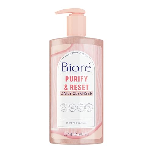Buy now BiorÃ© Rose Quartz + Charcoal Daily Purifying Cleanser, Oil Free Facial Cleanser Energizes Skin, Dermatologist Tested and Cruelty Free, 6.77 oz at indiglob india
