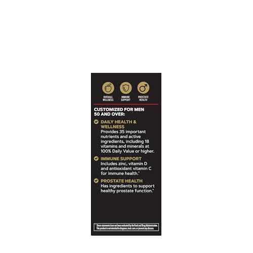 Buy now GNC Mega Men 50 Plus Multivitamin | Antioxidants | Heart Health | Prostate and Circulatory Support | 1 Daily at indiglob india