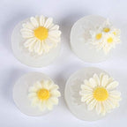 Buy now 4 Pack Chamomile & Daisy Resin Candle Mold - Single & Four Flower Designs at indiglob india