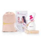 Buy now NatureBond Silicone Breast Pump with lid, Stopper, Strap, Pouch. Breastfeeding Essential Premium All in 1 Set. 3.4oz 100ml (Premium All-in-ONE) at indiglob india