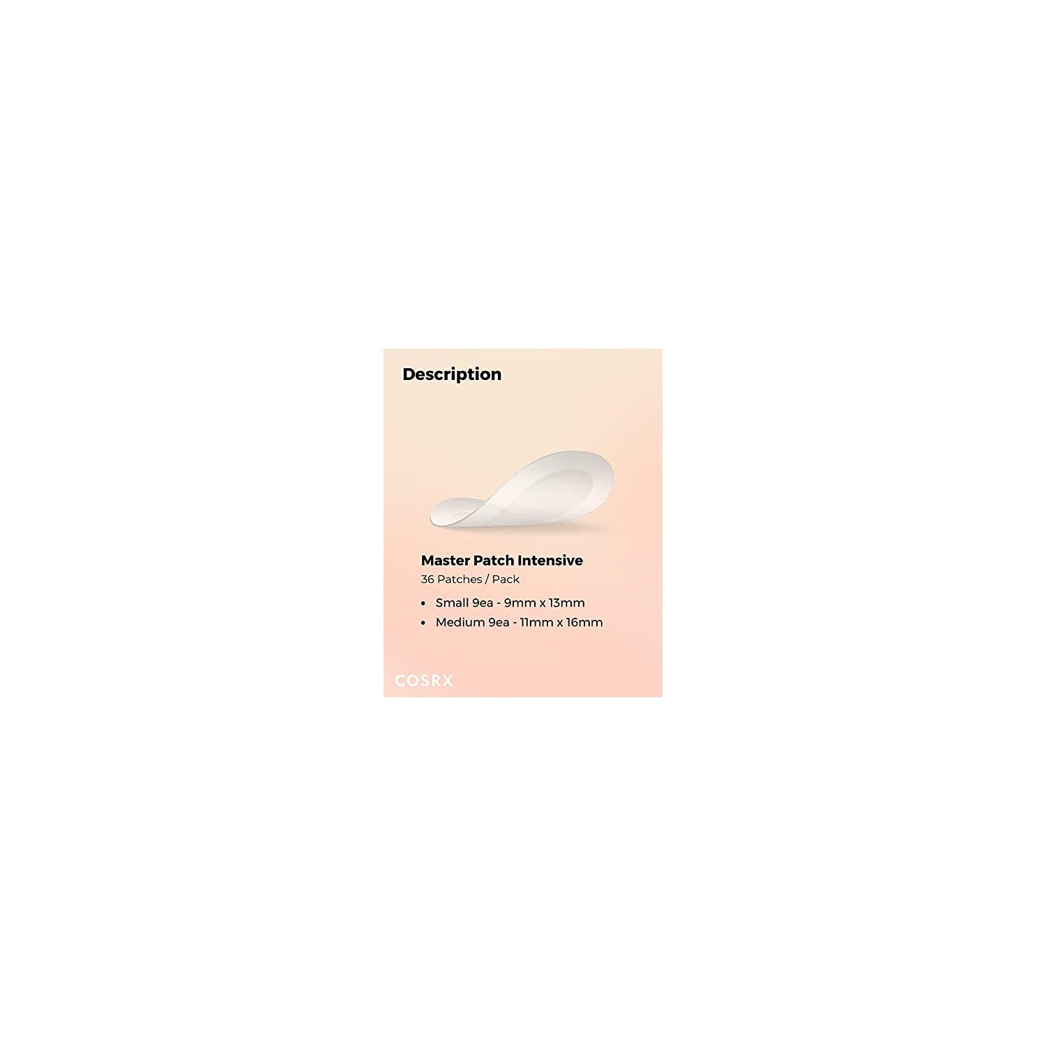 Buy now COSRX Master Patch Intensive | Oval-Shaped Hydrocolloid Pimple Patch with Tea Tree Oil & Salicylic Acid | Quick & Easy Blemish, Zit, Spot Treatment (90 Patches (Medium, Large), 90, Count) at indiglob india