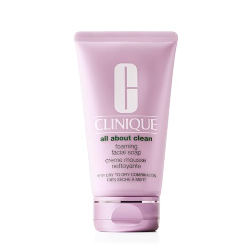 Buy now Clinique All About Clean Foaming Face Wash With Hyaluronic Acid + Glycerin For Very Dry to Dry Combination Skin Types, 5 Fl Oz at indiglob india