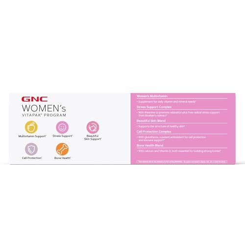 Buy now GNC Women's 30+ Vitapak Program | Daily Vitamins and Minerals - 30 Servings at indiglob india