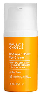 Buy now Paula's Choice C5 Super Boost Eye Cream for Dark Circles, Puffy Eyes, Fine Lines & CrowÆ’??s Feet, Eye Repair Cream with 5% Vitamin C, Hyaluronic Acid & Peptides, Fragrance Free, 0.5 fl oz at indiglob india