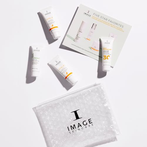 Buy now IMAGE Skincare, Five Star Favorites Introductory Skin Care 4 Step Regimen Set for Brighter, Healthier Looking Skin, Travel Size at indiglob india