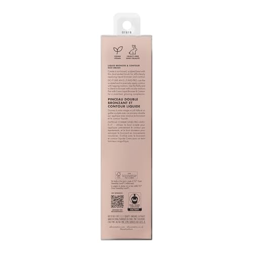 Buy now e.l.f. Liquid Bronzer & Contour Duo Brush, Silky Highly Pigmented Formula with Dual-ended Makeup Brush, Synthetic Bristles, 100% Vegan and Cruelty-Free at indiglob india