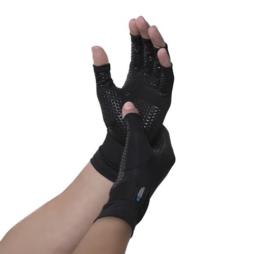 Buy now Copper Fit ICE Compression Gloves Infused with Menthol and Coq10 for Recovery, Black at indiglob india