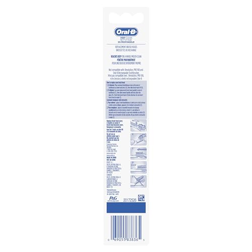 Buy now Oral-B Deep Clean Battery Powered Toothbrush Replacement Brush Heads Refill, Soft, 2 Count at indiglob india