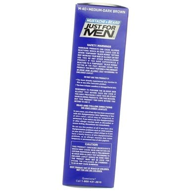 Buy now JUST FOR MEN Brush-In Color Gel, Medium-Dark Brown M-40 1 ea (Pack of 2) at indiglob india
