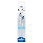 Buy now Oral-B Clic Toothbrush replacement heads, 2 count toothbrushes, white refill brush heads at indiglob india