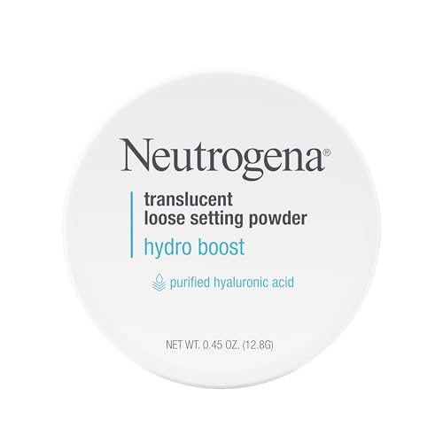 Buy now Neutrogena Hydro Boost Translucent Loose Setting Powder with Purified Hyaluronic Acid for Smooth Skin, Blurs Imperfections and Sets Makeup, Lightweight Face Powder, .44 oz at indiglob india