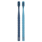 Buy now Oral-B Brilliance Premium Whitening Toothbrush with Plaque Eraser, Medium, Sky Blue and Gray, 2 Count at indiglob india