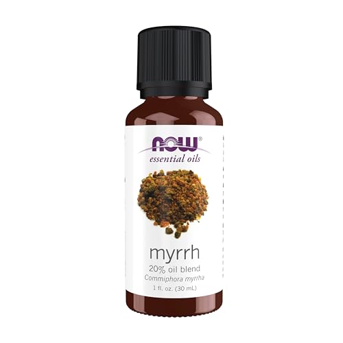 Buy now NOW Essential Oils, Myrrh Oil Blend, Meditative Aromatherapy Scent, Steam Distilled, 100% Pure, Vegan, Child Resistant Cap, 1-Ounce at indiglob india