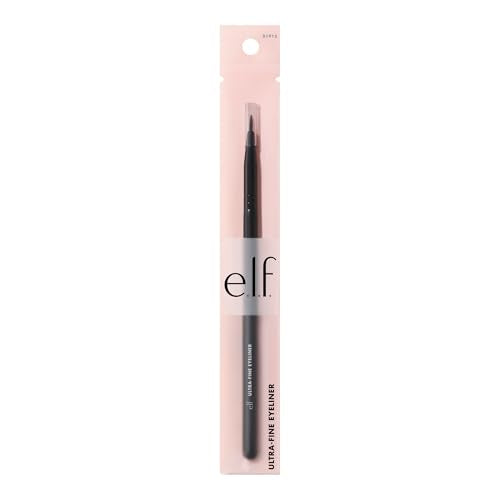 Buy now e.l.f. Ultra-Fine Eyeliner Brush, Pointed Tip For Creating Clean, Crisp Eye Makeup Looks, Use With Liquid, Cream & Kohl Formulas, Vegan & Cruelty-Free at indiglob india