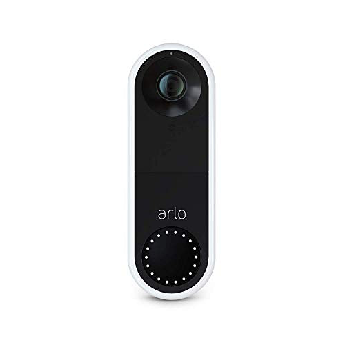 Buy now Arlo Essential Wired Video Doorbell - HD Video, 180° View, Night Vision, 2 Way Audio, Direct to Wi-Fi No Hub Needed, Wired, White – AVD1001 (Renewed) at indiglob india