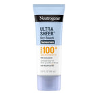 Buy now Neutrogena Ultra Sheer Dry-Touch Sunscreen Lotion, Max 100+ Broad Spectrum SPF 100 UVA/UVB Protection, Lightweight, Non-Greasy Sunscreen, Oxybenzone-Free, Antioxidant, Travel Size, 3 fl oz at indiglob india