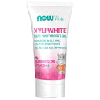 Buy now NOW Foods Solutions, XyliwhiteÆ’?â€º Toothpaste Gel for Kids, Bubblegum Splash Flavor, Kid Approved! 3-Ounce, packaging may vary at indiglob india