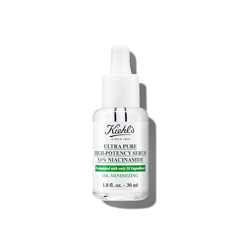 Buy now Kiehl's Ultra Pure High-Potency 5.0% Niacinamide Serum, Concentrated Face Serum for Oily Skin, Reduces Excess Oil and Shine, Helps Minimize Imperfections for a Natural Glow, Paraben-Free - 1 fl oz at indiglob india