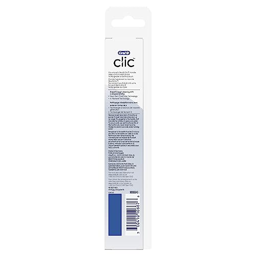 Buy now Oral-B Clic Toothbrush replacement heads, 2 count toothbrushes, white refill brush heads at indiglob india