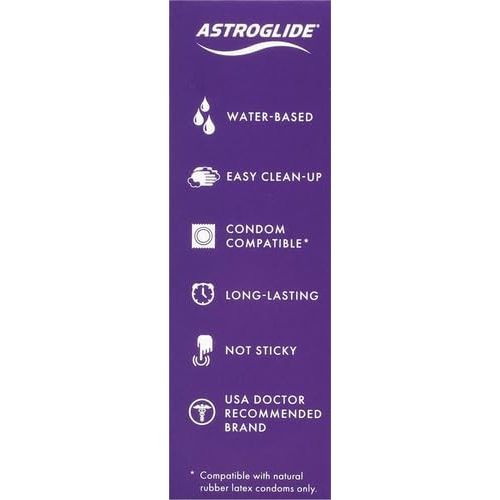 Buy now Astroglide Water Based Lube (2.5oz), Liquid Personal Lubricant for Long-Lasting Pleasure for Men, Women and Couples, Safe for Toys, Travel-Friendly Size at indiglob india