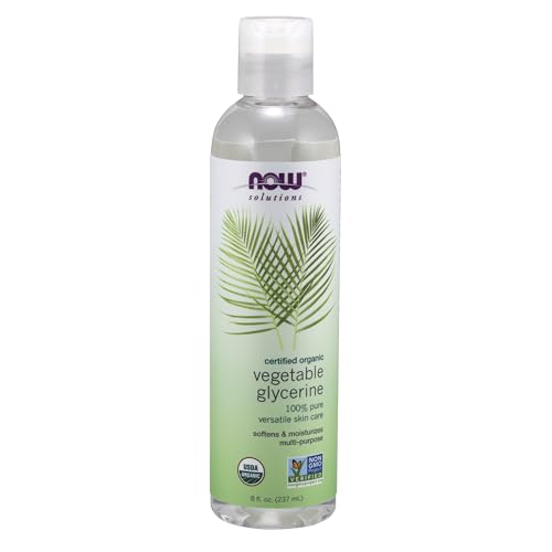 Buy now NOW Foods Solutions, Organic Vegetable Glycerin Oil, 100% Pure, Softening and Moisturizing Multi-Purpose Skin Care, 8-Ounce at indiglob india