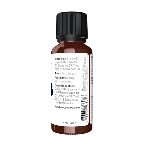 Buy now NOW Essential Oils, Peaceful Sleep Oil Blend, Relaxing Aromatherapy Scent, Blend of Pure Essential Oils, Vegan, Child Resistant Cap, 1-Ounce at indiglob india