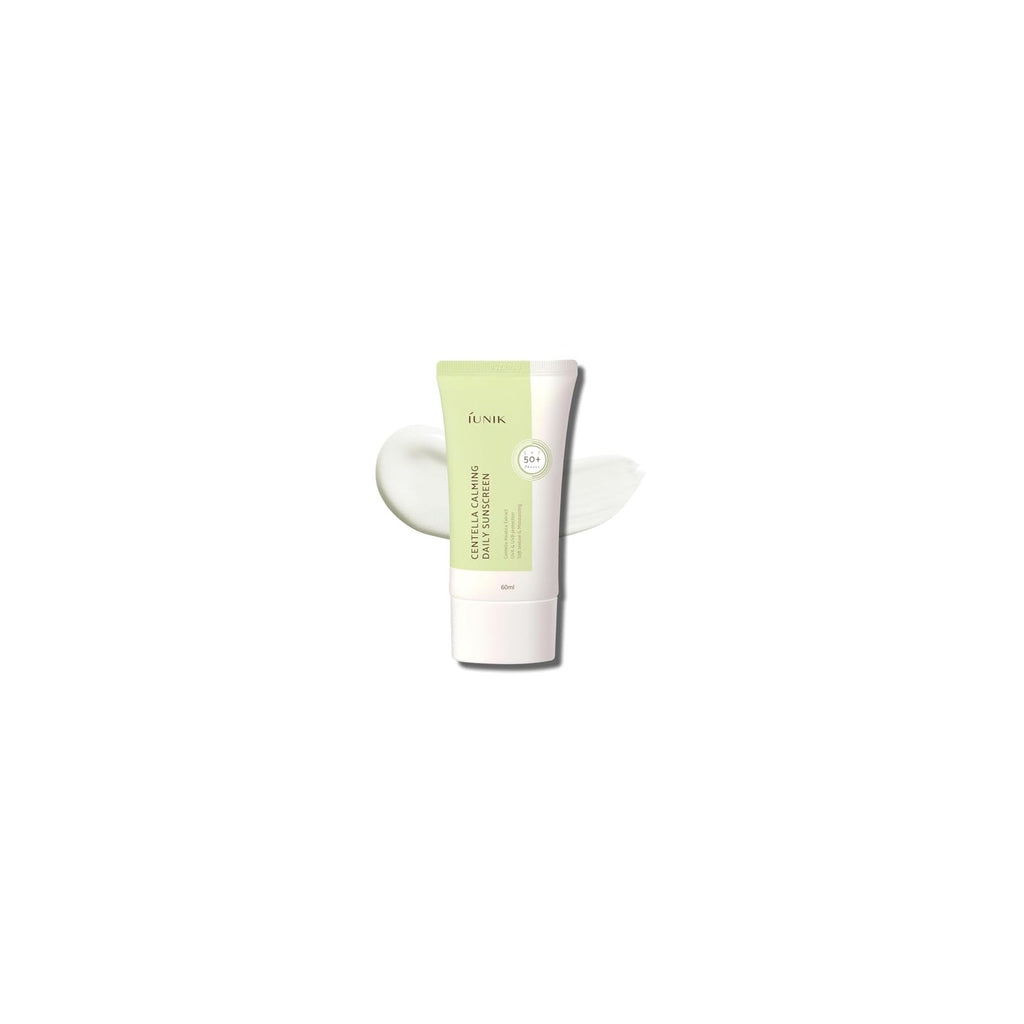 Buy now IUNIK Centella Calming Moisture Daily Sunscreen SPF 50+ PA++++ Matte & No White Cast Centella Asiatica Dry Oily Sensitive Vegan Korean Skincare at indiglob india