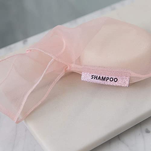 Buy now Kitsch Bar Soap Saver Bag â€“ Patented Mesh Bag Soap Holder for Shampoo and Conditioner Bars - Extends Use & Prevents Soggy Mess - Recycled Mesh Beauty Pouch, Eco-Friendly â€“ Blush at indiglob india