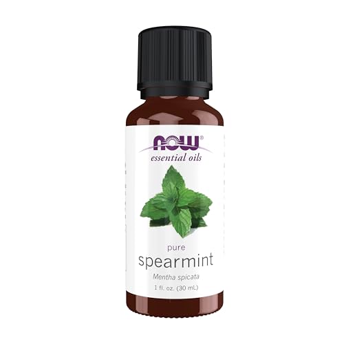 Buy now NOW Essential Oils, Spearmint Oil, Stimulating Aromatherapy Scent, Steam Distilled, 100% Pure, Vegan, Child Resistant Cap, 1-Ounce at indiglob india