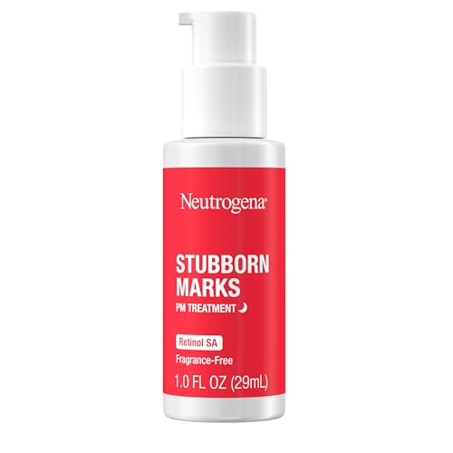 Buy now Neutrogena Retinol SA, Stubborn Marks PM Treatment, Face-Exfoliating Treatment to Help Reverse the Look of Post-Acne Marks & Uneven Skin Tone, Non-Comedogenic, PM Treatment, unscented, 1.0 Fl Oz at indiglob india
