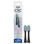 Buy now Oral-B Clic Toothbrush Sensitive Clean Replacement Brush Heads, Black, 2 Count at indiglob india