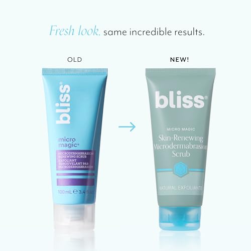 Buy now Bliss Micro Magic Skin-renewing Microdermabrasion Scrub | Smoothing Volcanic Pumice & Purifying Kaolin Clay | Refreshed Glow Straight-from-the-Spa | Tightens Pores & Brightens Skin | 3.4 fl oz at indiglob india