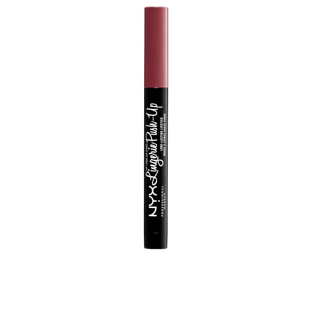 Buy now NYX PROFESSIONAL MAKEUP Lip Lingerie Push-Up Long Lasting Plumping Lipstick - Embellishment (Muted Purples) 0.05 Ounce (Pack of 1) French Maid at indiglob india