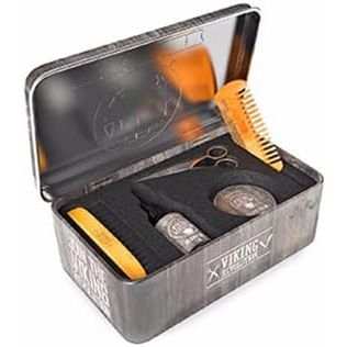 Buy now Viking Revolution - Ultimate Beard Kit - Beard Grooming Kit with Beard Brush, Beard Comb, Beard Balm, Beard Oil, Beard & Moustache Scissors - Gifts for Men at indiglob india