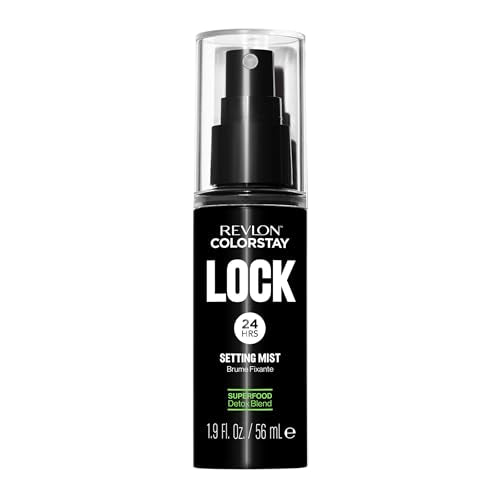 Buy now Revlon Colorstay 24 Hr Lock Setting Mist, Keeps Face Makeup from Melting & Fading, Mattifying, Blurring & Oil Absorbing Spray, Transfer-Proof & Mask Friendly, 1.9 fl oz at indiglob india