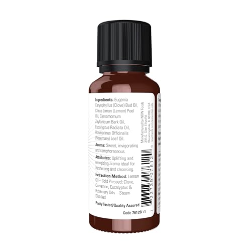 Buy now NOW Essential Oils, Nature's Shield, Energizing Aromatherapy Scent, Blend of Pure Essential Oils, Vegan, Child Resistant Cap, 1-Ounce at indiglob india