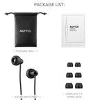 Buy now AGPTEK Sleep Earbuds, in-Ear Earphones for Sleeping with 3 Sizes Ultra-Light Soft Silicone, Noise Isolating Headphone Perfect for Sleeping, Insomnia, Side Sleeper, Air Travel, Meditation & Relaxation at indiglob india