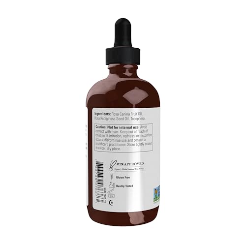 Buy now NOW Solutions, Rose Hip Seed Oil, 100% Pure, Nourishing and Renewing, For Facial Care, Vegan, Child Resistant Cap, 4-Ounce at indiglob india